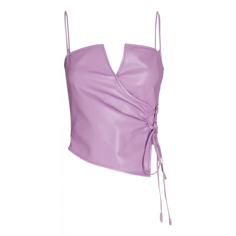 Hot pink leather top